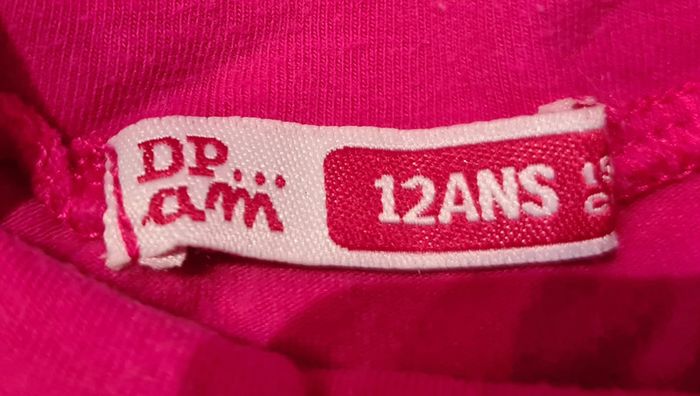 Sous-pull rose fille taille 12 ans DPAM - photo numéro 4