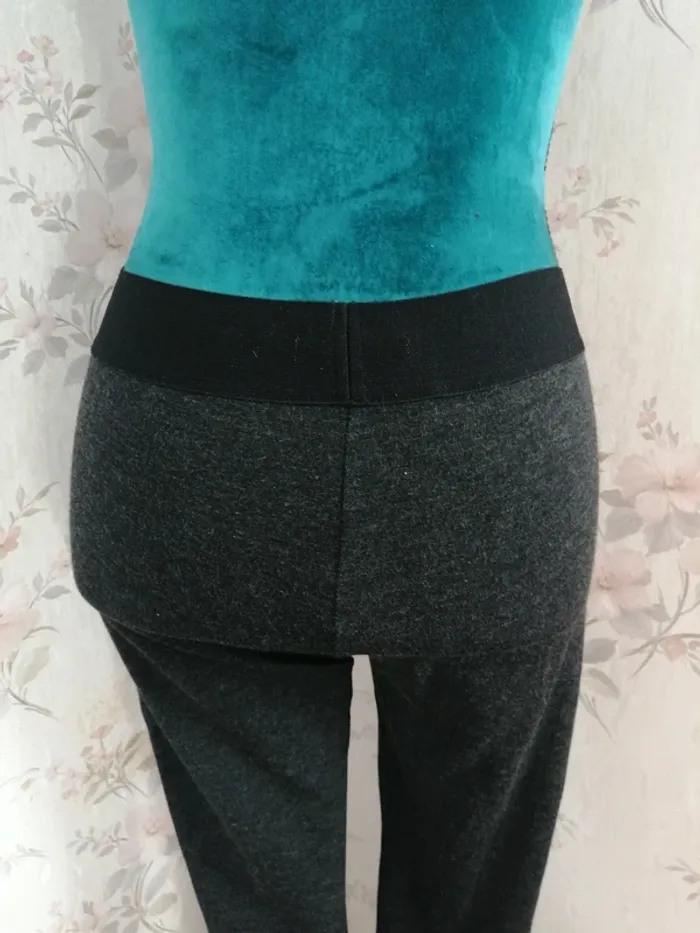 Pantalon legging gris chiné élastique à la taille / camaïeu / (M) - photo numéro 6