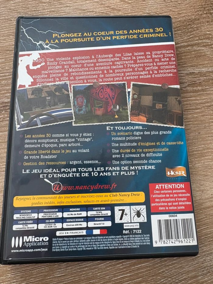 Coffret 2 enquêtes Nancy drew pc vintage - photo numéro 12