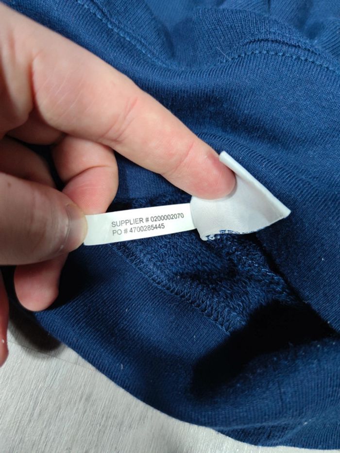 Pull Crewneck Ralph Lauren Bleu Marine Logo Brodé Orange Taille L Homme - photo numéro 9