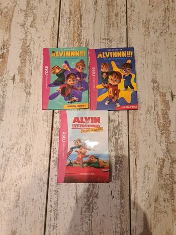 Lot e 3 livrs alvin et les chipmunks