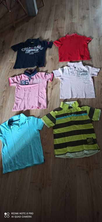 Lot de 6 polos 10 ans