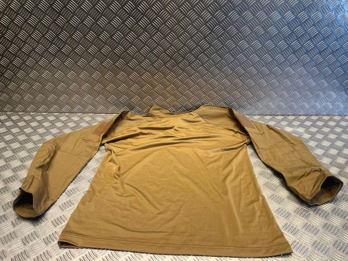 T-shirt manche longues chemise militaire combat tactical mil-tec coyote taille xxl neuf - photo numéro 2
