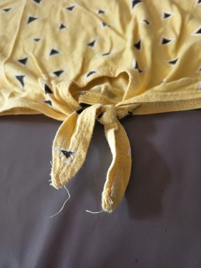 Tee shirt jaune noir Summer - photo numéro 4