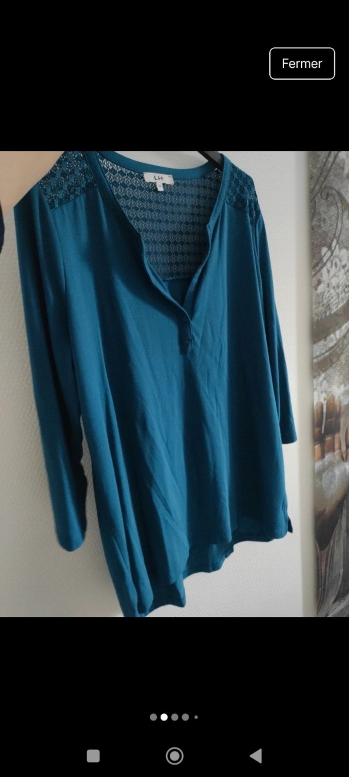 T-shirt ou haut neuf La Halle femme taille M - photo numéro 2