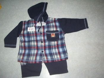 Ensemble Pantalon molletonné + Veste à capuche