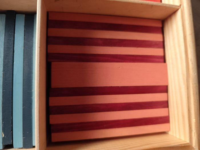 Kapla couleur coffret octocolor de 100 planches multicolore jeu en bois - photo numéro 5