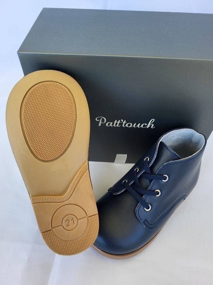 Bottines mixte en cuir marine Point 21 Made in France 🇨🇵 - photo numéro 5