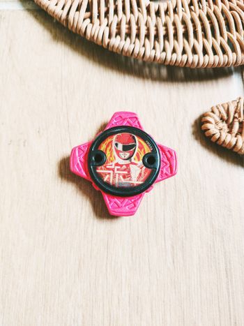 🌟 Power rangers Ninja steel - Etoile ishiban/badge en mousse Mighty Morphin ranger rouge 