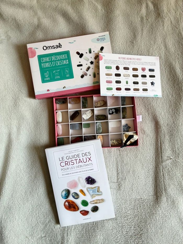 Le Guide des cristaux pour les débutants et un coffret découverte