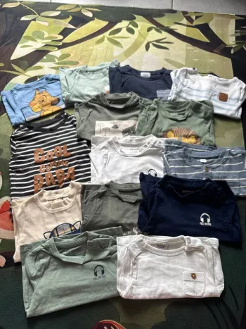 Lot teeshirt manches longues 3 mois