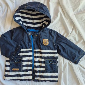 Veste imperméable doublée polaire bébé garçon Sergent Major – 6 mois