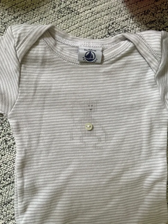 Body rayé beige petit bateau - photo numéro 2