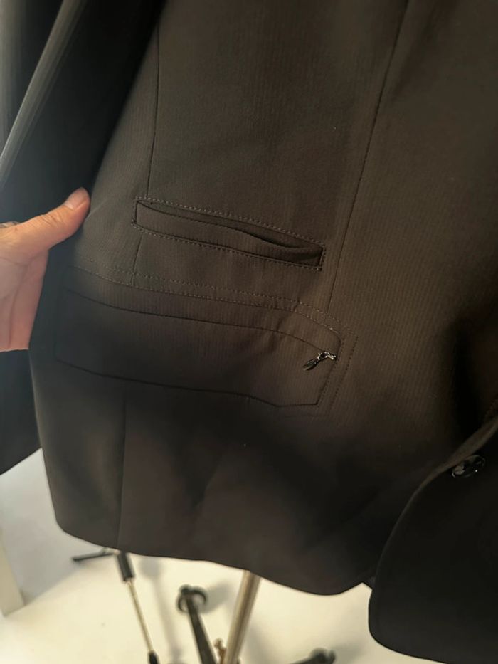 Veste de costume blazer noir taille 50 modèle reims - photo numéro 3