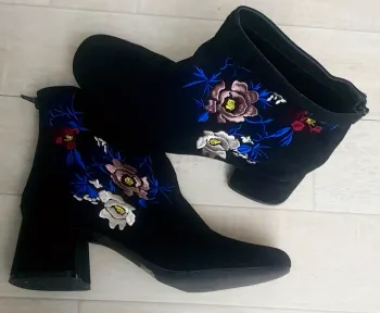 Bottines daim noir Qupid 39