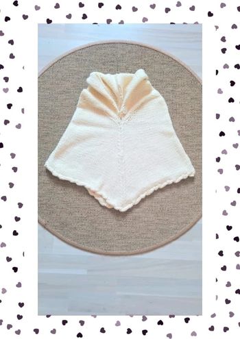 Joli Poncho fille fait main