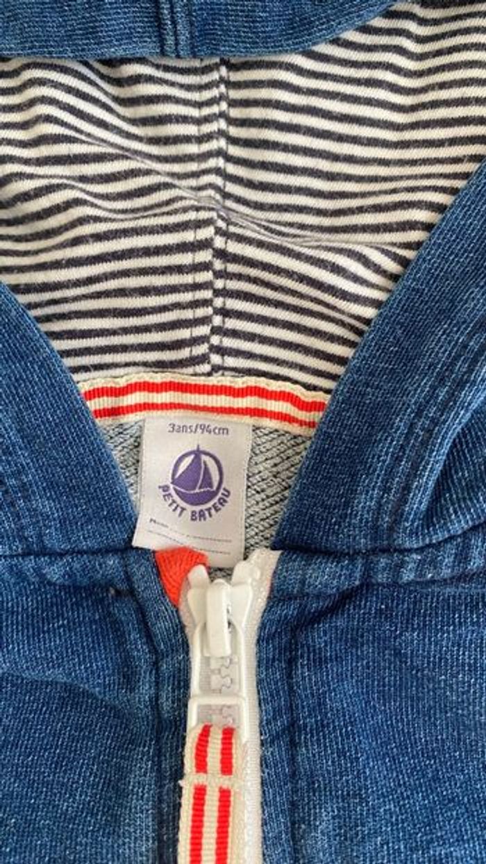Gilet zippe garçon Petit bateau - photo numéro 2