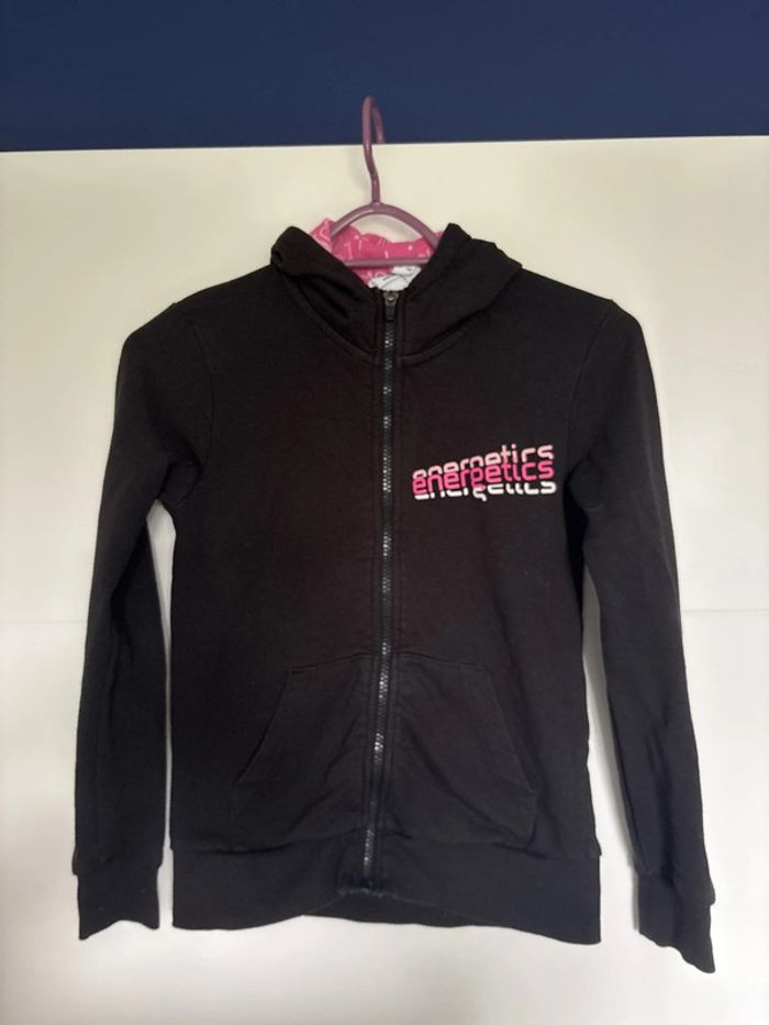 Sweat, zippé, fille énergétics 10 ans