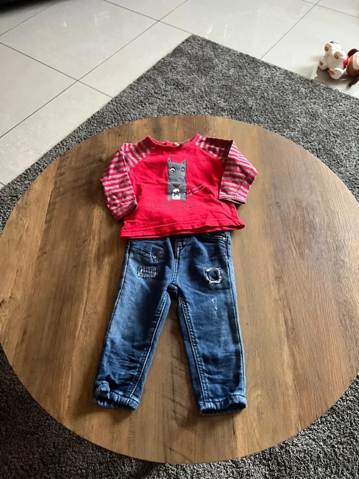 Ensemble jeans et pull 9 mois orchestra