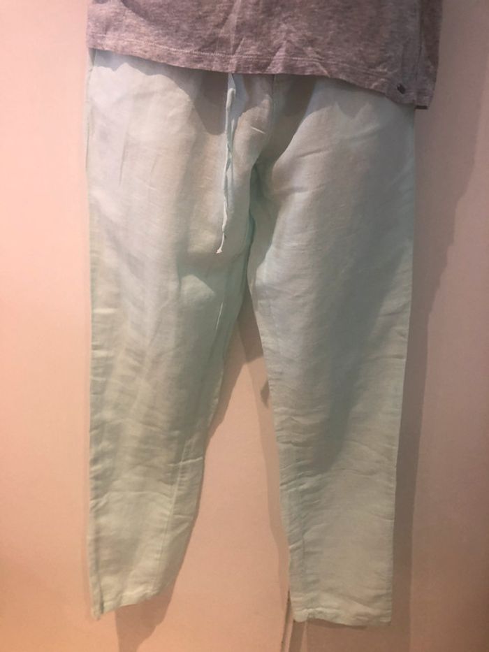 Pantalon d’été en lin et coton tissia taille 38 - photo numéro 11