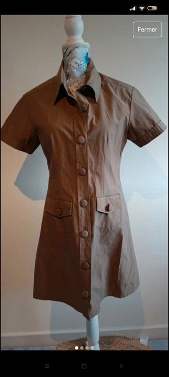 Petite robe marron t 40
