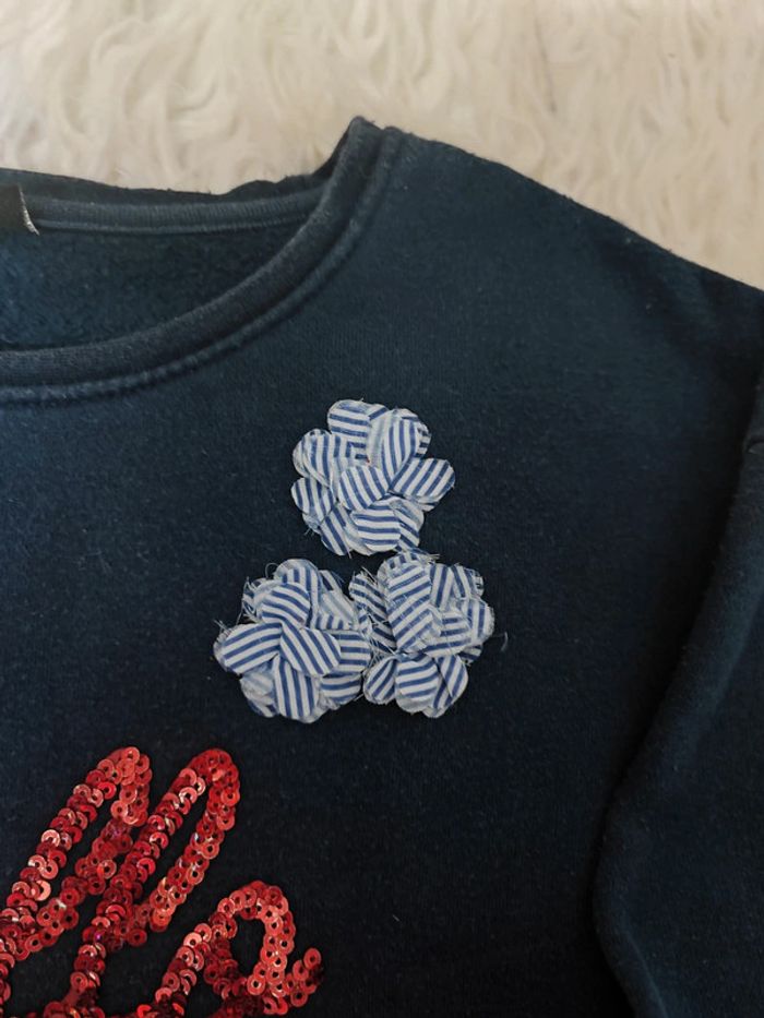 Pull manches longues avec effet chemise taille 5 ans - photo numéro 3