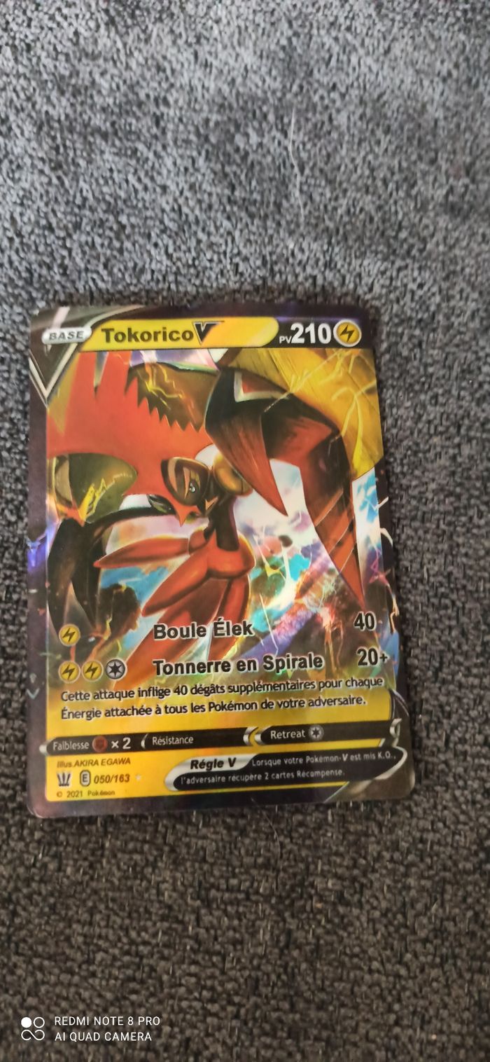 Carte pokemon tokorico