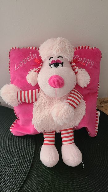 coussin doudou lovely puppy