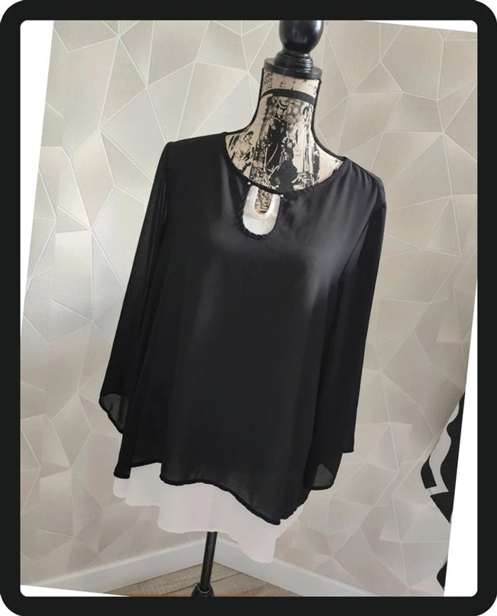Blouse noir et blanche