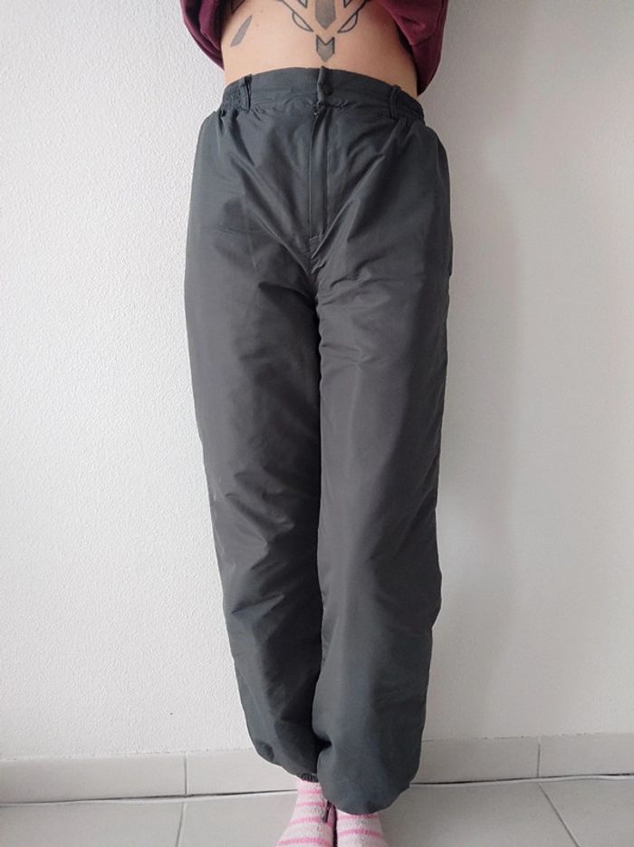 Pantalon ski montagne gris élastique Vintage  🇫🇷 Goodi Windi - 34/XS à 42/XL Mixte - photo numéro 3