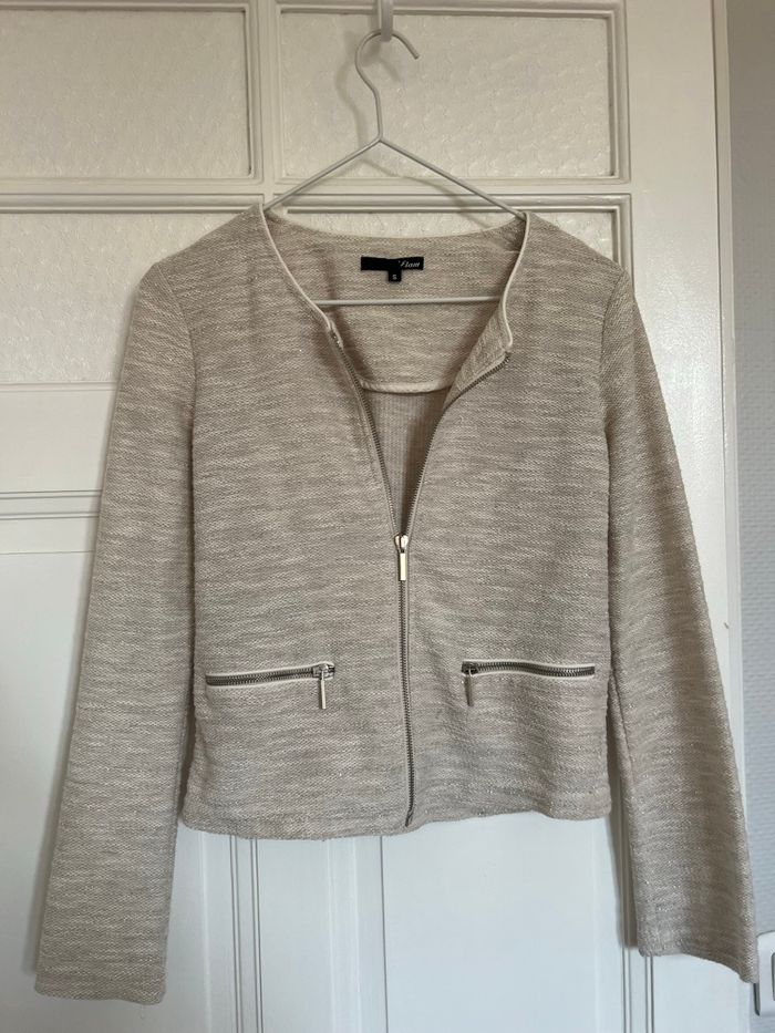 Veste courte beige etam taille S