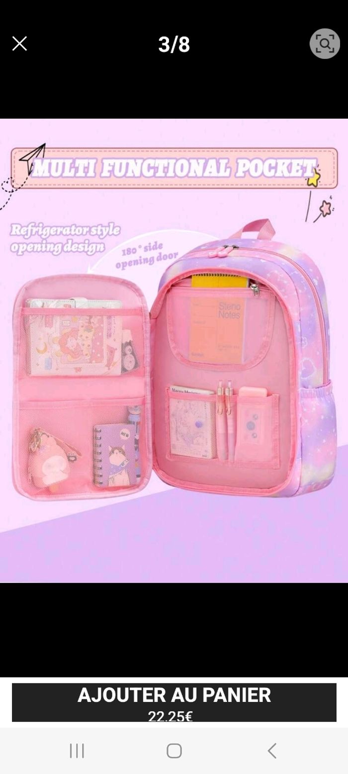 Sac à dos fille neuf - photo numéro 2