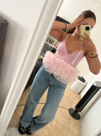 Top froufrou inspi z rose