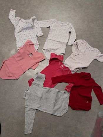 lot de body fille 6 mois petit bateau