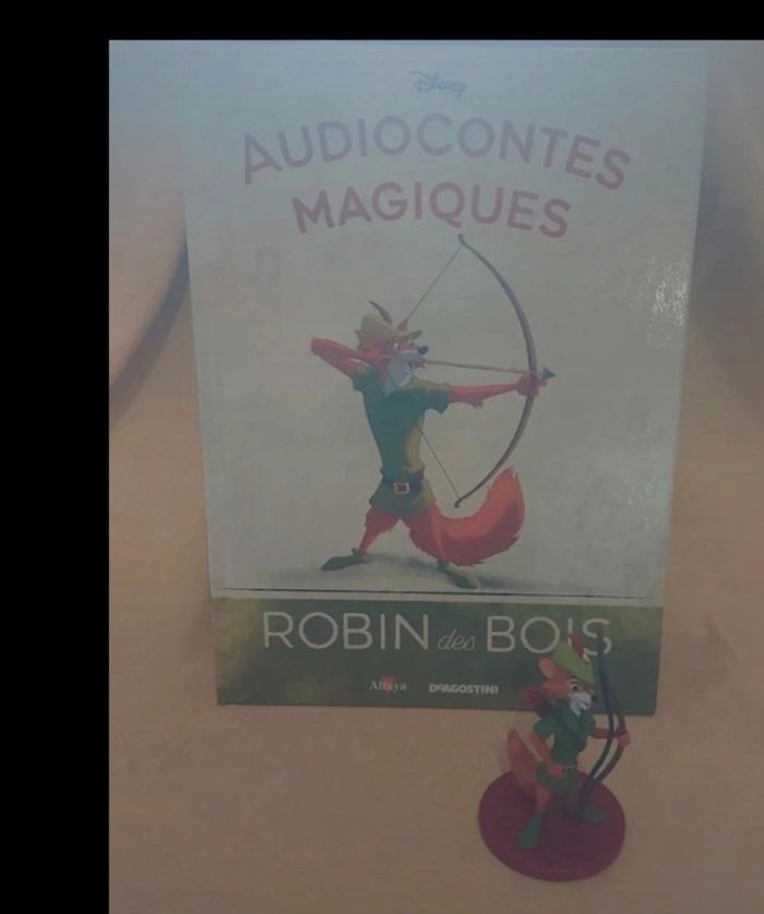 Robin des bois collection audiocontes Magiques Disney Altaya audio conte magic livre & figurine