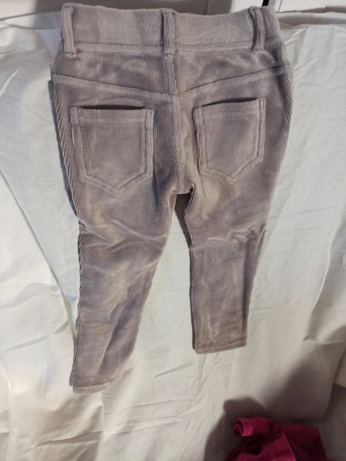 Pantalon skinny velours Benetton - photo numéro 4