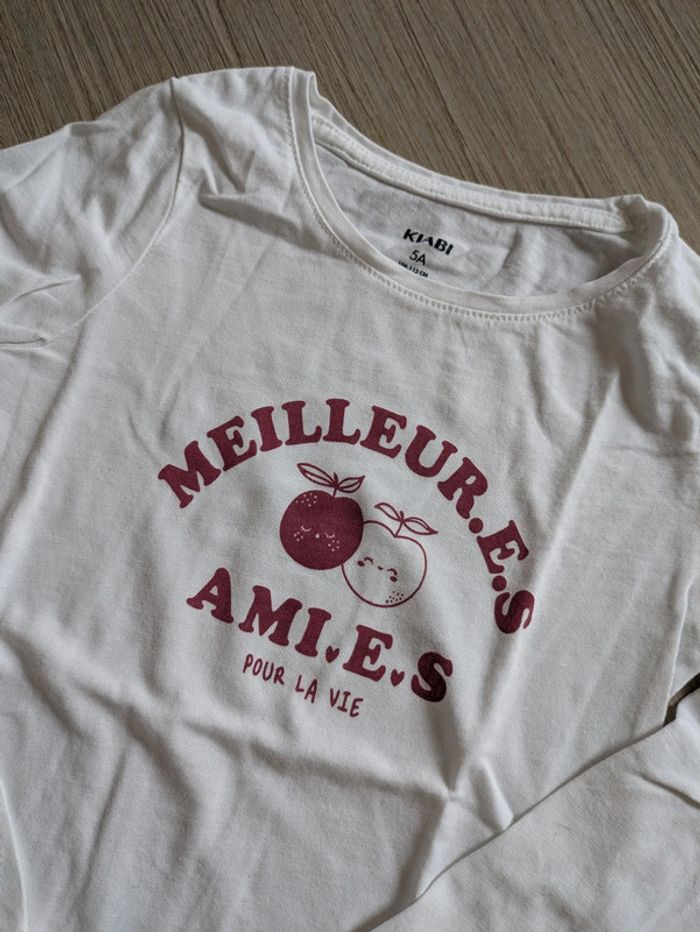 T shirt ML Kiabi 5ans - photo numéro 2