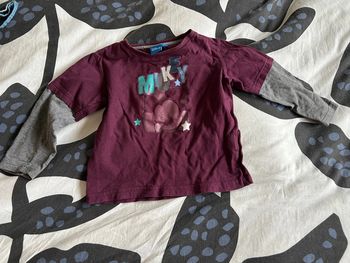 Haut / tee short manches longues Mickey 24 mois / 3 ans / 36 mois