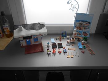 Chalet avec skieurs Playmobil N°9280