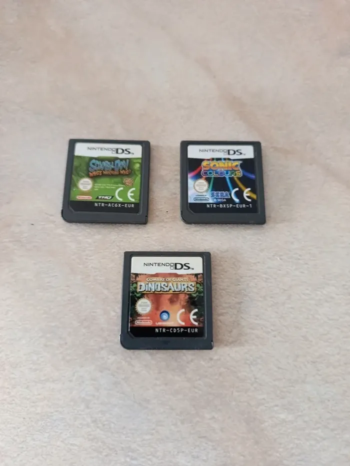 Lot 3 jeux ds Scooby Doo sonic dinosaurs - photo numéro 2