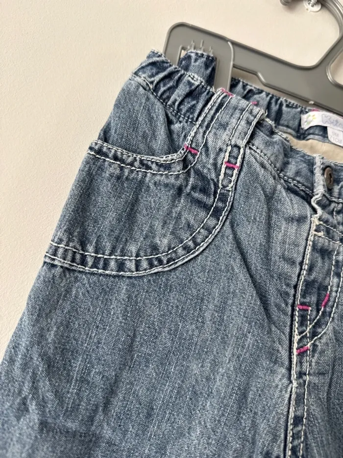 👖🌻 jeans hiver- bébé fille - 9 mois - 71 cm- kitchoun- très bon état - photo numéro 3