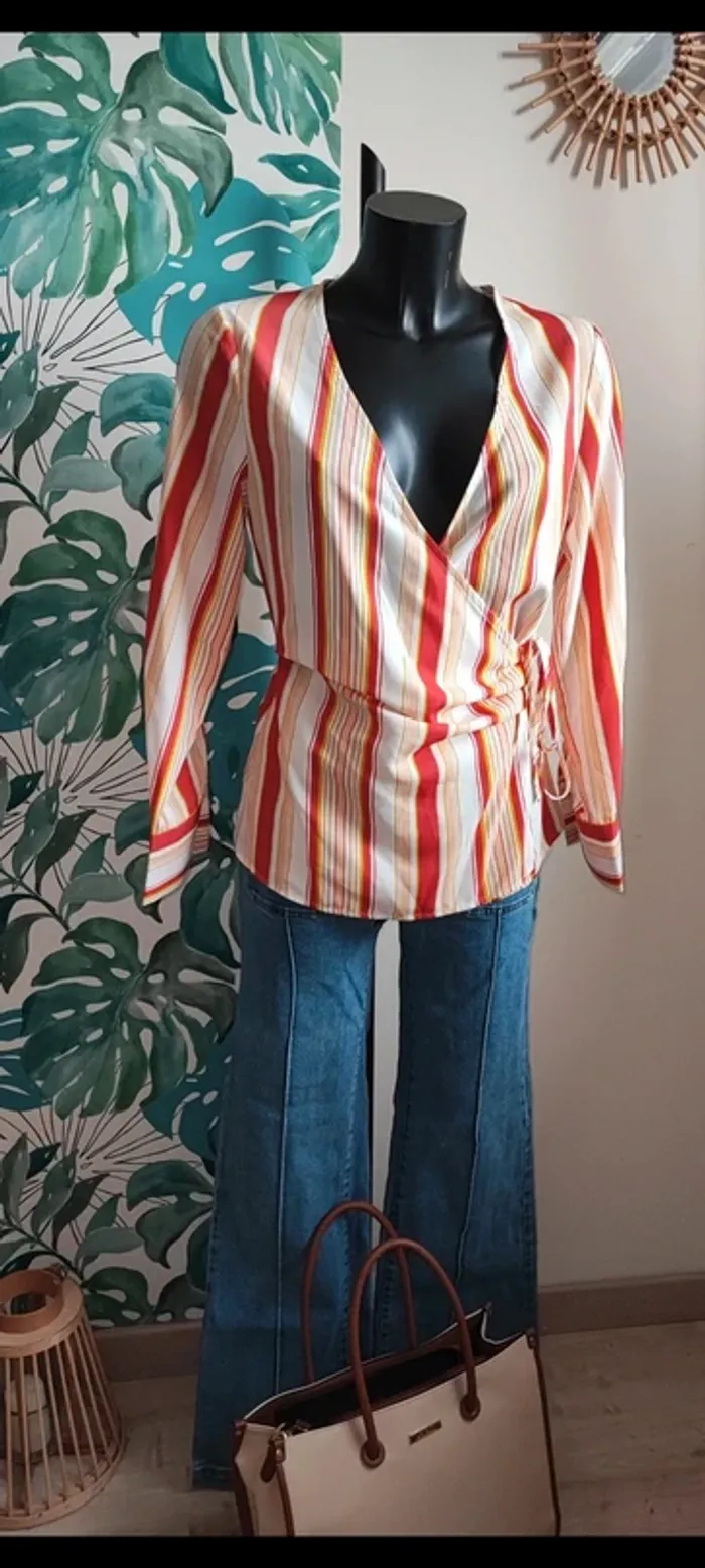 Blouse fluide cache coeur taille 36