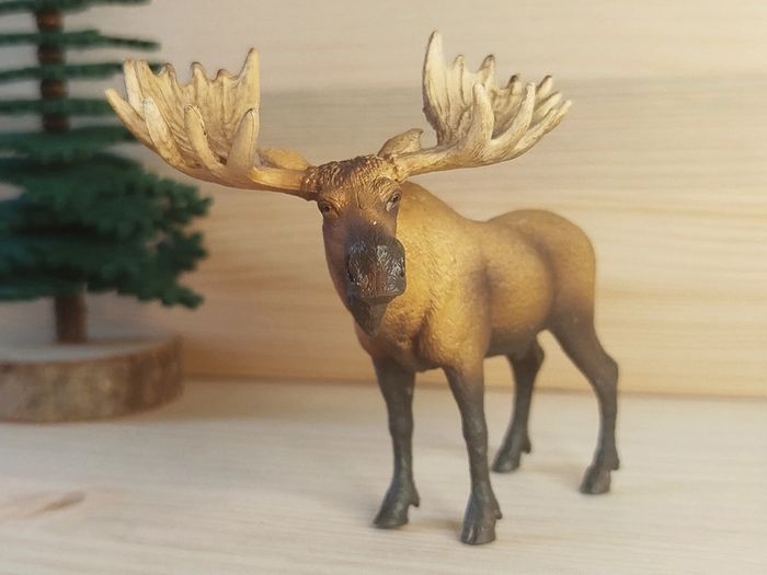 Schleich Élan caribou Figurine animal de la forêt