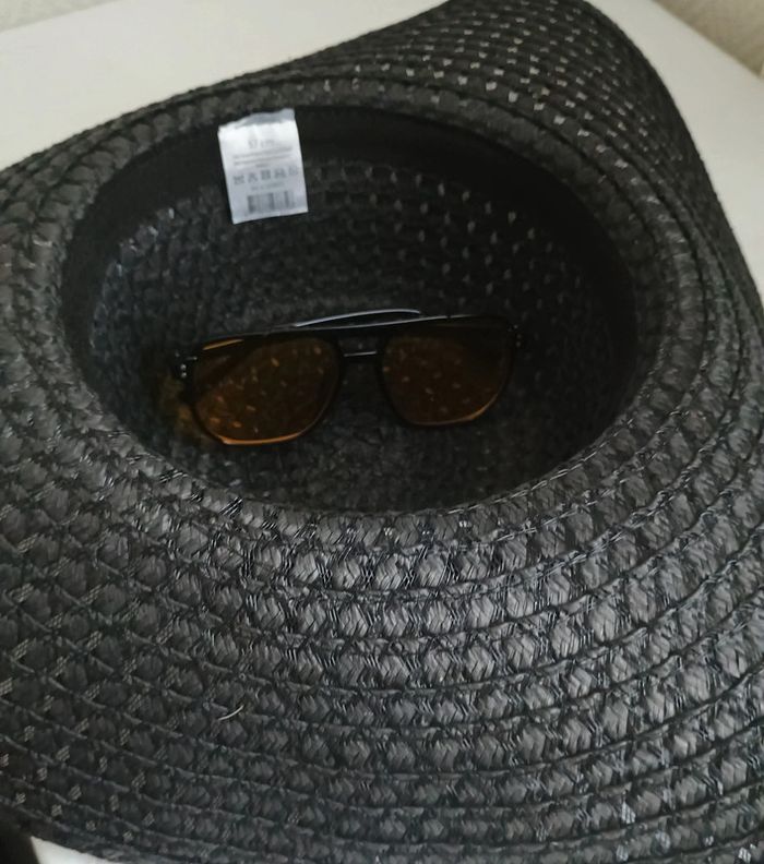 Chapeau et lunettes de soleil été - photo numéro 2