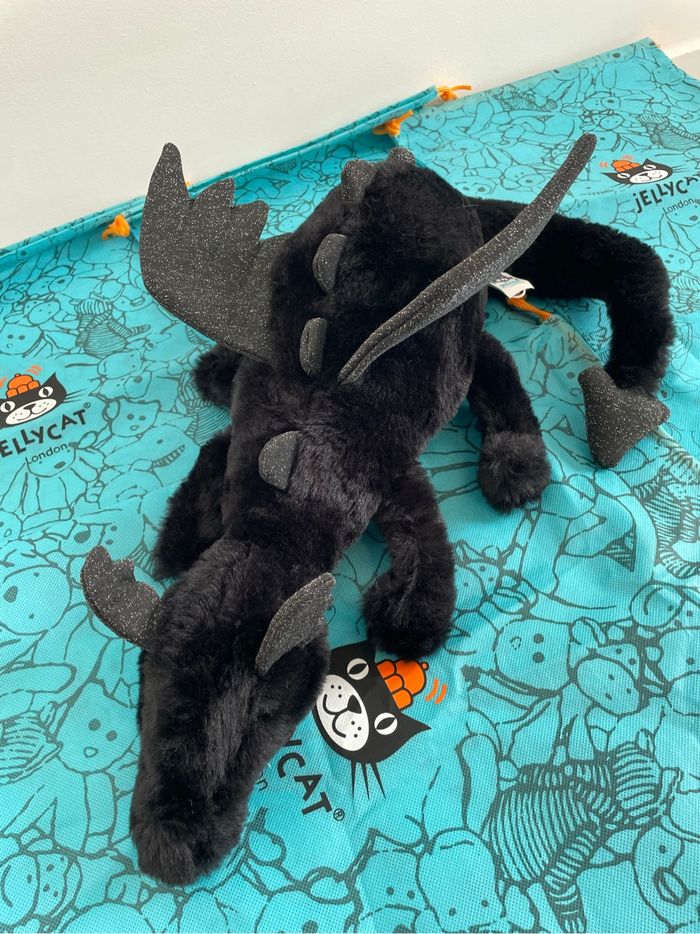 Peluche JELLYCAT ONYX DRAGON LARGE 🖤