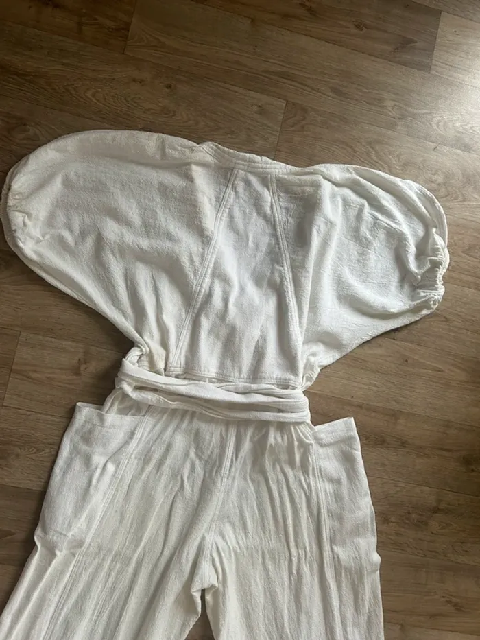 Guru jagat combinaison pantalon blanche coton , femme, taille 1/36 - photo numéro 7