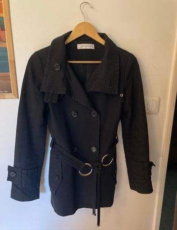 TRENCH-COAT COAT NOIR
