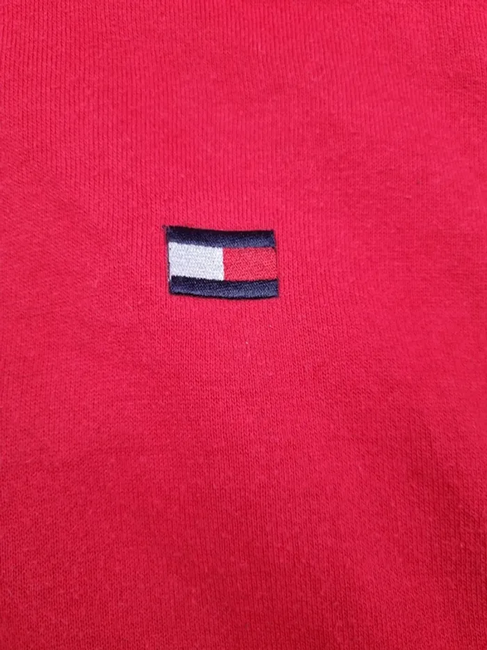 Sweat col roulé Tommy Hilfiger rouge L Hommes (mesures en photos) - photo numéro 7