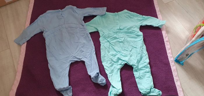 Lot de 2 pyjamas légers naissance neufs - photo numéro 2