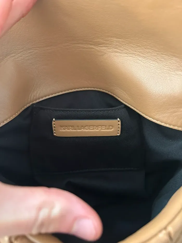 Sac bandoulière épaule Karl Lagerfeld Camel Neuf - photo numéro 7